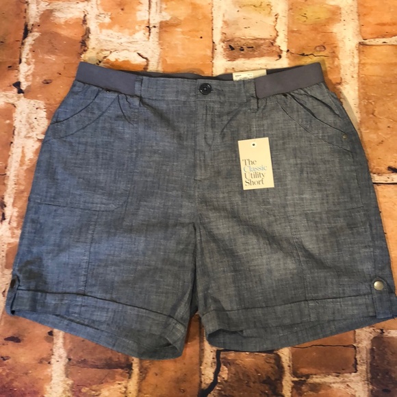croft & barrow Pants - 4/$25 Croft & Barrow utility chambray shorts 16